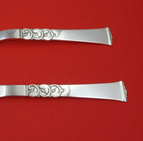 S. Christian Danish Sterling Silver Salad Serving Set 2pc All Sterling 10"
