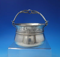 Schulz and Fischer Sterling Silver Basket with Handle Mermaids c.1880 (#5876)