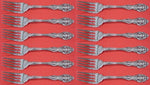 La Scala by Gorham Sterling Silver Salad Fork Set 12 pieces 6 1/2"