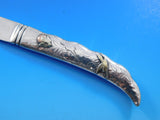 Tiffany & Co. Shiebler Sterling Silver Paper Knife Mixed Metals Bird 10 1/2"
