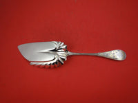 Japanese by Tiffany Sterling Silver Fish Server w/Gold Highlights, Hand Engraved