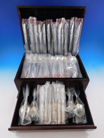 Flower Lane by Oneida Sterling Silver Flatware Set 12 Service 79 pcs New Unused