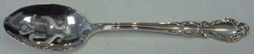 Old Charleston by International Sterling Silver Serving Spoon Pcd 9-Hole Custom