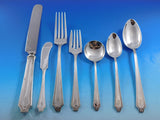 King Albert by Whiting Sterling Silver Flatware Set Service 83 pcs Dinner S mono