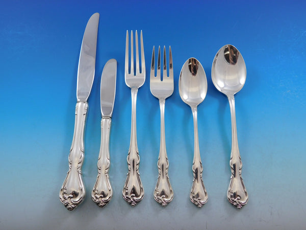 Rose Cascade by Reed & Barton Sterling Silver Flatware Service Set 81 pieces