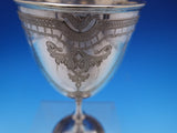 English Estate Silverplated Goblet Trophy Engraved Dated 1874 6 1/2" (#7742)