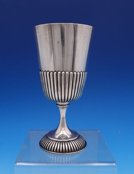 TRF Sheffield English Estate Sterling Silver Goblet Fluted circa 1890 (#7743)