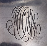 Repousse by Kirk & Son Inc 925/1000 Silver Architectural Plate 2703 12.5" #8383