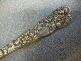 Chrysanthemum by Stieff Sterling Silver Fish Fork  Pierced 6 1/2" Silverware
