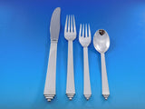 Pyramid by Georg Jensen Sterling Silver Flatware Set 8 Service 70 pieces Dinner