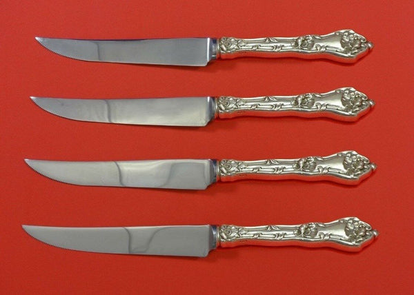 Intaglio by Reed & Barton Sterling Silver Steak Knife Set 4pc HHWS Custom