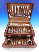 Smithsonian by Stieff Sterling Silver Flatware Set for 8 Service 59 pcs Dinner