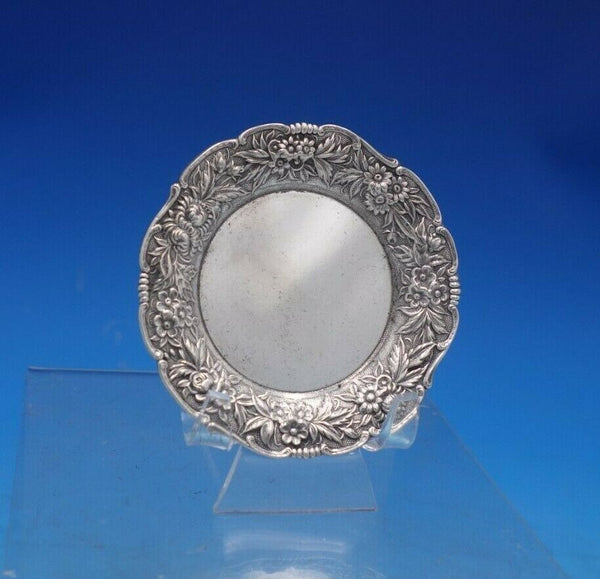 Repousse by Kirk Sterling Silver Butter Pat #17F 3" 1.2 ozt. c.1930 (#6551)