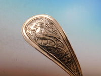 Bird by Wendt Sterling Silver Oyster Ladle Hooded Hood Gold Washed 10 1/2"