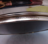 Tuttle Sterling Silver and Melamine Tray Round #449 10" (#8575)