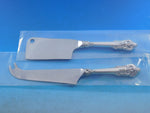 Grande Baroque by Wallace Sterling Silver Cheese Serving Server Set 2pc Custom
