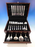 Rose Motif by Stieff Sterling Silver Flatware Set for 8 Service 45 pieces