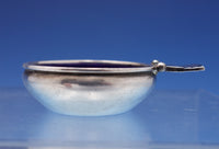 Parallel by Georg Jensen Sterling Silver Salt Dip w/Cobalt Blue Enamel (#3162)
