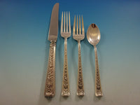 Windsor Rose by Watson Sterling Silver Flatware Set For 12 Service 70 Pieces