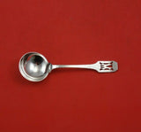 Norman Hammered by Shreve Sterling Silver Bouillon Soup Spoon w/Pierced Mono "M"