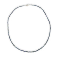 60 Carat TW Genuine Sapphire Ombre Faceted Bead Necklace with 14k Clasp (#J7237)