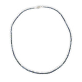 60 Carat TW Genuine Sapphire Ombre Faceted Bead Necklace with 14k Clasp (#J7237)