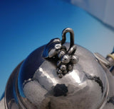 DGH Goldsmith Danish Sterling Silver Tea Set 4pc Handwrought Grape Motif (#4734)