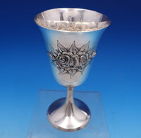 Rose by Stieff Sterling Silver Water Goblet #801 6 1/2" x 3 1/2" (#7808)