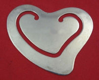 Elsa Peretti by Tiffany and Co Sterling Silver Bookmark Heart Shaped 2" x 1 1/2"