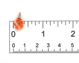 14k Rose Gold Pendant with Carved Genuine Natural Coral Flower Jewelry (#J7430)