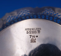 Redlich Co Sterling Silver Basket/Candy Dish Swing Handle Pierced #5288B (#7786)
