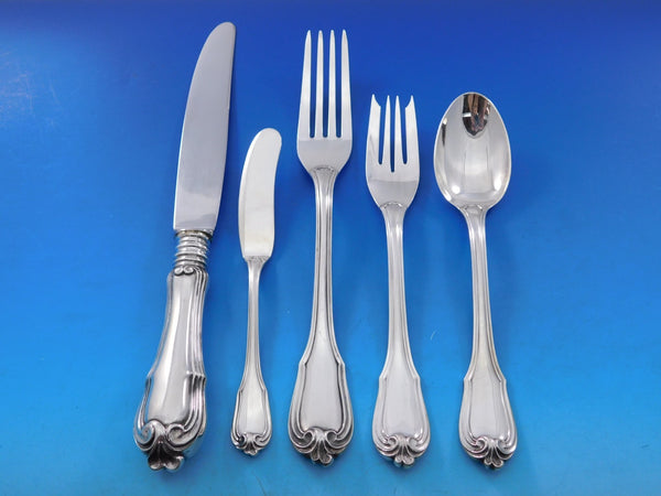 Borgia by Buccellati Italy Sterling Silver Flatware Set Service 35 pcs Dinner