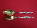 Orleans by Towle Sterling Silver Salad Serving Set 2pc GW Multi-Motif 10 1/2"