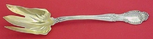 Richelieu By Tiffany and Co. Sterling Silver Salad Serving Fork Goldwashed 10"