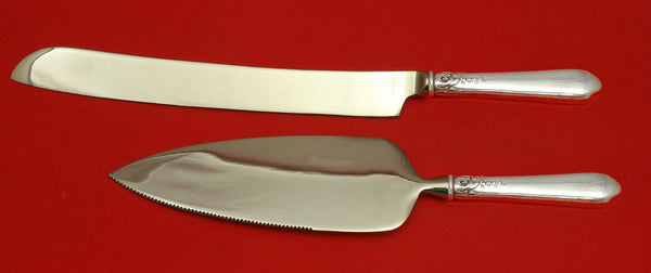 Nellie Custis by Lunt Sterling Silver Wedding Cake Set Server 2pc Custom HHWS