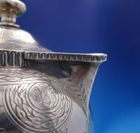 Roberts and Belk English Sterling Silver Tea Pot Grecian Woman w/ Mask (#3939)
