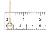 14k Yellow Gold 1.84 Carat Blue Flash Genuine Moonstone Diamond Pendant (#J7334)