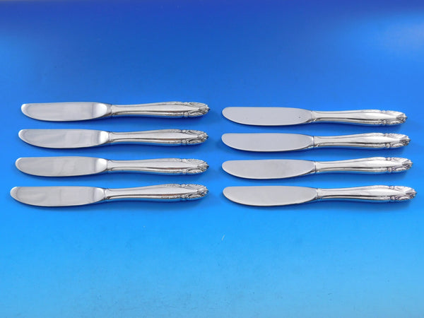 Stradivari by Wallace Sterling Silver Butter Spreader HH Mod Set 8 pcs 6 1/4"