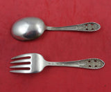 Crown Princess by International Sterling Silver Baby Set 2pc Original Infant