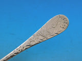Brite Cut by Wendell Sterling Silver Coffee Spoon with Birds and Flowers 5 1/2"