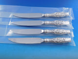 Lily of the Valley by Whiting Sterling Silver Steak Knife Set 4pc HHWS Custom