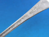 Lap Over Acid Etched by Tiffany Sterling Silver Serving Spoon Marigolds 8 5/8"
