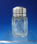 King Edward by Whiting Sterling Silver & Cut Crystal Dresser Jar 3 1/2" (#6135)