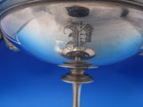 Gorham Coin Silver Compote with Pedestal and Two 3-D Stag Heads 18.5 ozt (#7171)