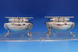 English Victorian Sterling Silver Salt Dip Master Set 2pc GW Interior (#8324)