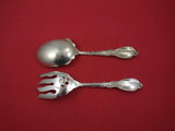Mille Fleurs by International Sterling Silver Salad Serving Set AS 8 1/2"