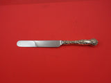 Bridal Rose by Alvin Sterling Silver Dinner Knife Blunt Sheffield Blade 9 3/4"