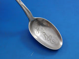 Lap Over Edge Acid Etched by Tiffany Sterling Parfait Spoon Floral Motif 6"