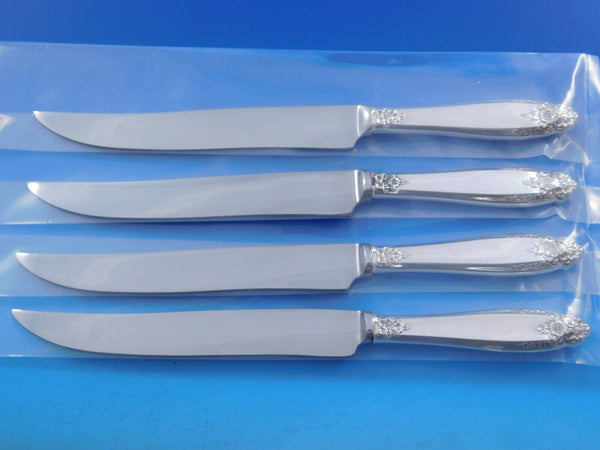 Prelude by International Sterling Silver Steak Knife Set 4pc Texas Sized Custom