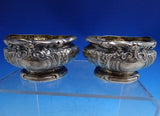 Gorham Sterling Silver Salt Dip Master Pair GW with Glass Liners #A1016 (#8635)